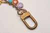 Auth Louis Vuitton Porte Cles Chaine Pastilles Bag Charm Multicolor Junk 4861J