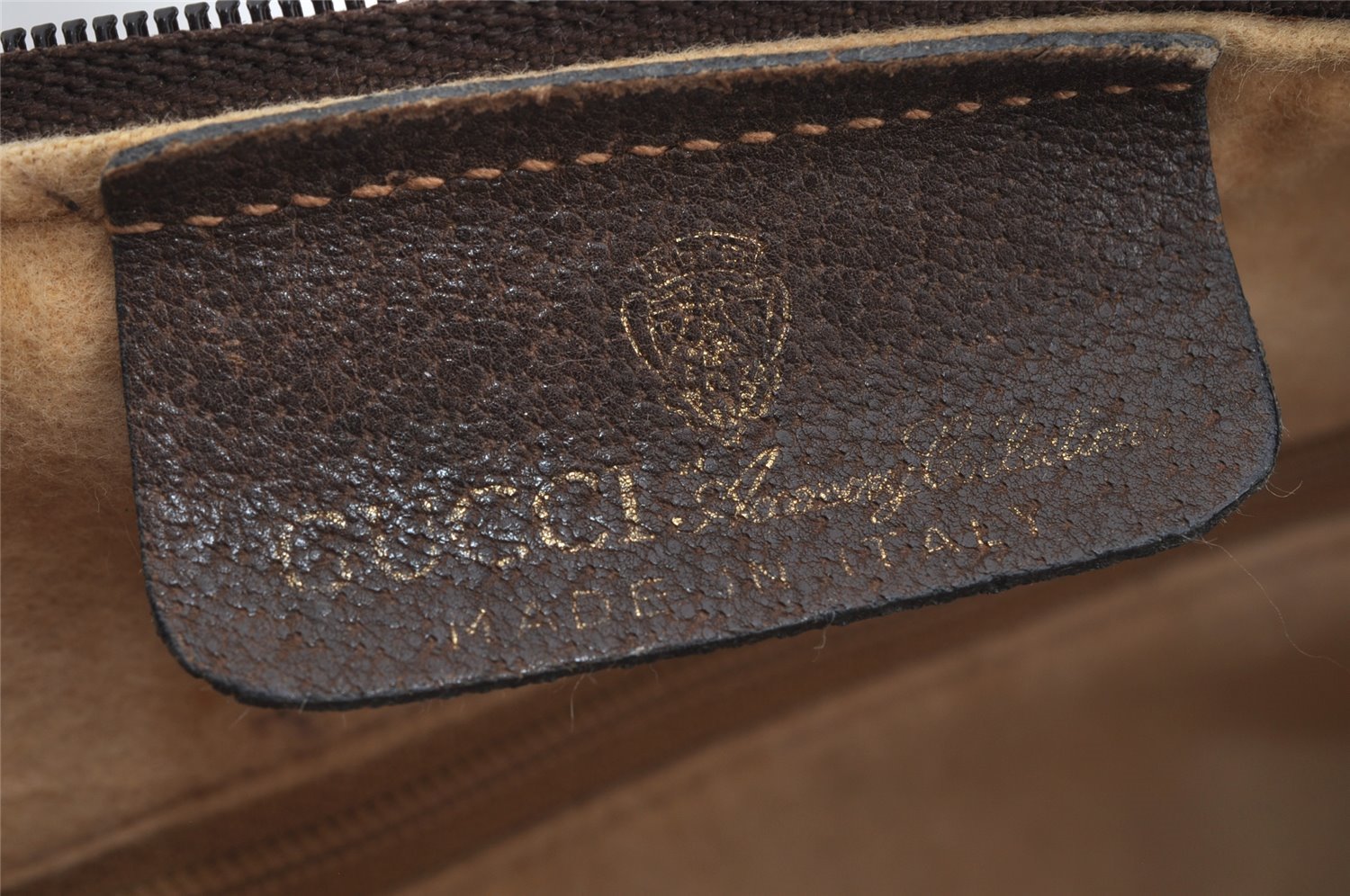Authentic GUCCI Web Sherry Line Hand Boston Bag GG PVC Leather Brown Junk 4862J