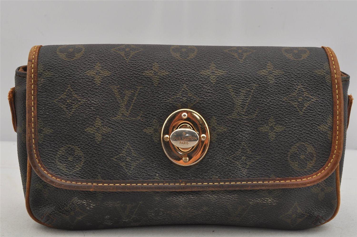 Authentic Louis Vuitton Monogram Tikal PM Shoulder Bag M40078 LV 4863J