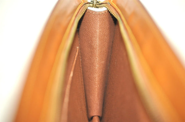 Authentic Louis Vuitton Epi Pochette Homme Clutch Hand Bag Brown M52528 LV 4865I