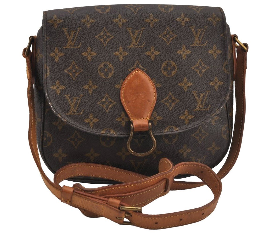 Authentic Louis Vuitton Monogram Saint Cloud GM M51242 Shoulder Cross Bag 4865J