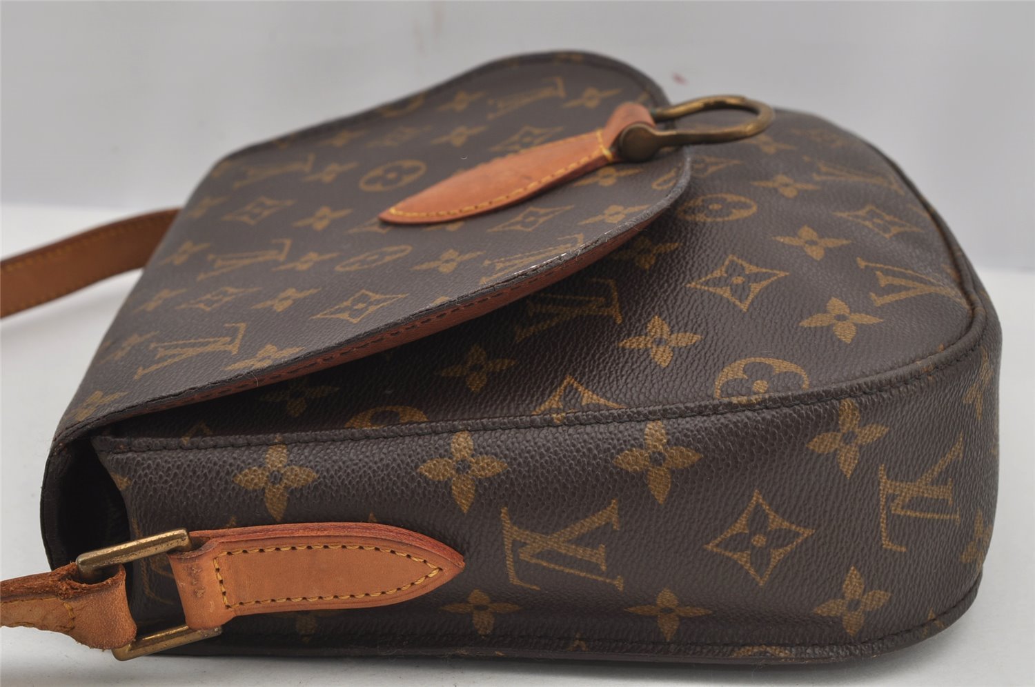 Authentic Louis Vuitton Monogram Saint Cloud GM M51242 Shoulder Cross Bag 4865J