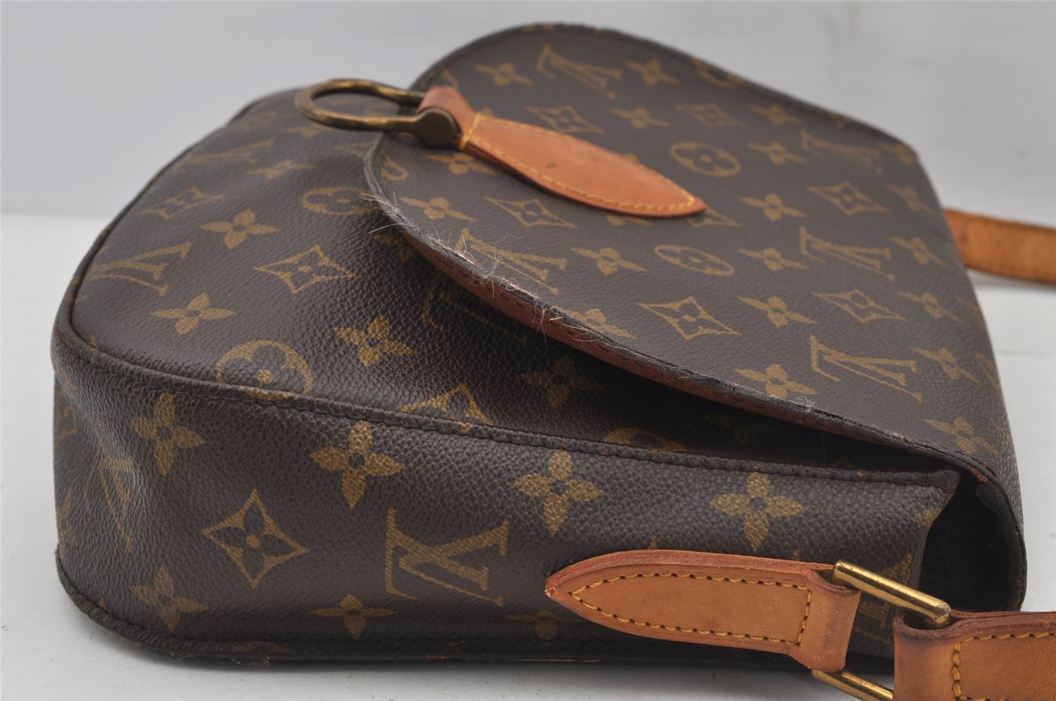 Authentic Louis Vuitton Monogram Saint Cloud GM M51242 Shoulder Cross Bag 4865J