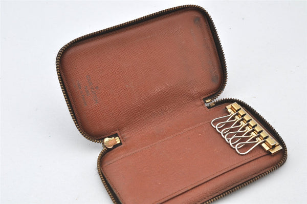 Authentic Louis Vuitton Monogram Pochette 6 Cles Key Case Holder M62610 LV 4866K