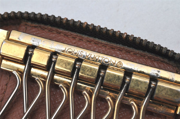 Authentic Louis Vuitton Monogram Pochette 6 Cles Key Case Holder M62610 LV 4866K