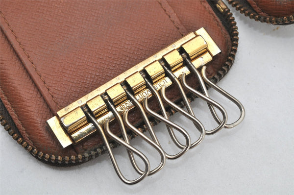 Authentic Louis Vuitton Monogram Pochette 6 Cles Key Case Holder M62610 LV 4866K