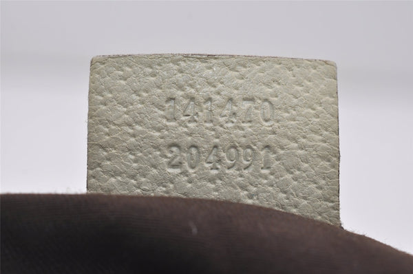 Authentic GUCCI Abbey Shoulder Tote Bag GG Canvas Leather 141470 Brown 4867I