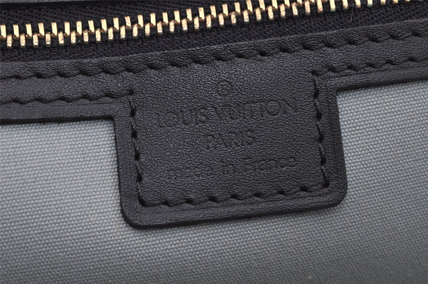 Authentic Louis Vuitton Monogram Mini Josephine GM Hand Bag Blue M92211 LV 4868J