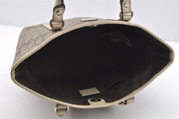 Authentic GUCCI Children's GG PVC Leather Tote Hand Bag Purse 297557 Brown 4869I