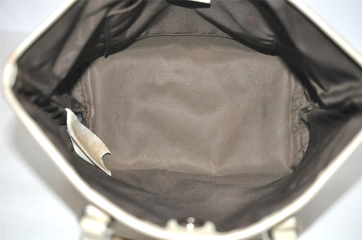 Authentic GUCCI Children's GG PVC Leather Tote Hand Bag Purse 297557 Brown 4869I