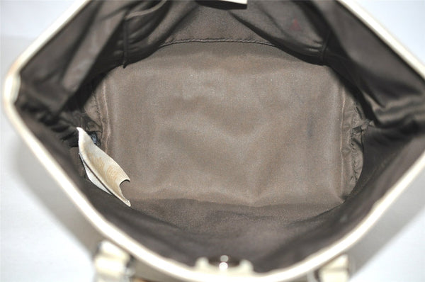 Authentic GUCCI Children's GG PVC Leather Tote Hand Bag Purse 297557 Brown 4869I