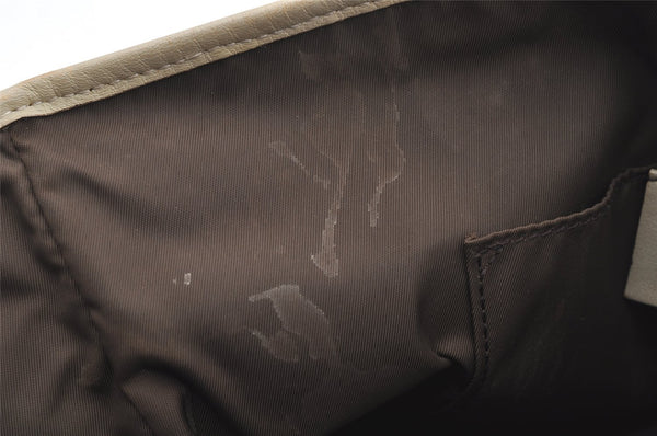 Authentic GUCCI Children's GG PVC Leather Tote Hand Bag Purse 297557 Brown 4869I