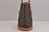 Authentic Louis Vuitton Monogram Bucket PM Shoulder Tote Bag M42238 LV 4869J