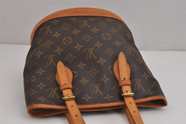 Authentic Louis Vuitton Monogram Bucket PM Shoulder Tote Bag M42238 LV 4869J