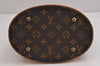 Authentic Louis Vuitton Monogram Bucket PM Shoulder Tote Bag M42238 LV 4869J