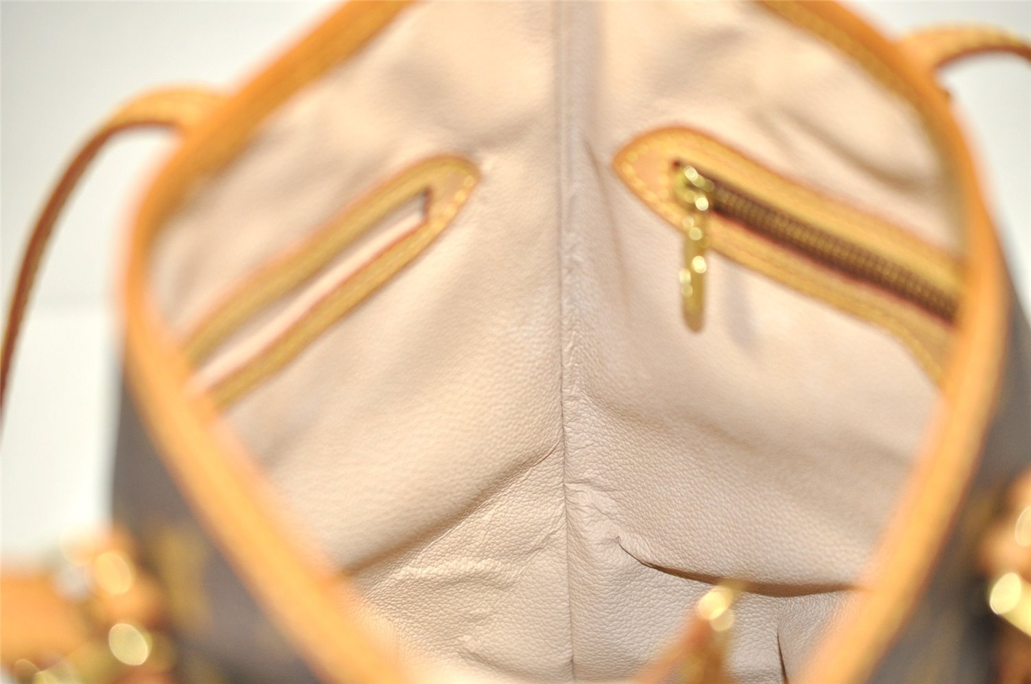 Authentic Louis Vuitton Monogram Bucket PM Shoulder Tote Bag M42238 LV 4869J