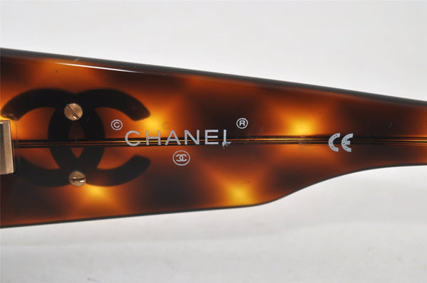 Authentic CHANEL Vintage Sunglasses CoCo Mark Plastic 01451 Brown Junk 4871I