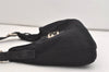 Authentic FENDI Vintage Shoulder Hand Bag Purse Jersey Leather Black Junk 4871J