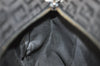 Authentic FENDI Vintage Zucchino Hand Bag Purse Canvas Leather Brown 4873I