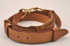 Authentic Louis Vuitton Leather Shoulder Strap Beige 40.2-46.9" LV 4873J