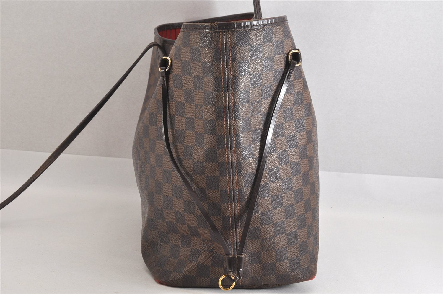 Authentic Louis Vuitton Damier Neverfull GM Shoulder Tote Bag N51106 Junk 4873M