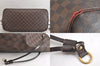 Authentic Louis Vuitton Damier Neverfull GM Shoulder Tote Bag N51106 Junk 4873M