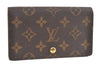 Auth Louis Vuitton Monogram Porte Monnaie Billets Tresor Wallet M61730 LV 4874K