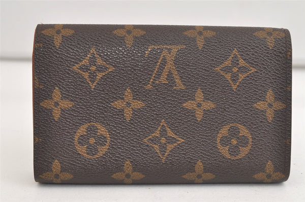 Auth Louis Vuitton Monogram Porte Monnaie Billets Tresor Wallet M61730 LV 4874K