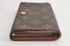 Auth Louis Vuitton Monogram Porte Monnaie Billets Tresor Wallet M61730 LV 4874K