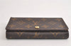 Auth Louis Vuitton Monogram Porte Monnaie Billets Tresor Wallet M61730 LV 4874K