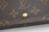 Auth Louis Vuitton Monogram Porte Monnaie Billets Tresor Wallet M61730 LV 4874K