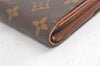 Auth Louis Vuitton Monogram Porte Monnaie Billets Tresor Wallet M61730 LV 4874K