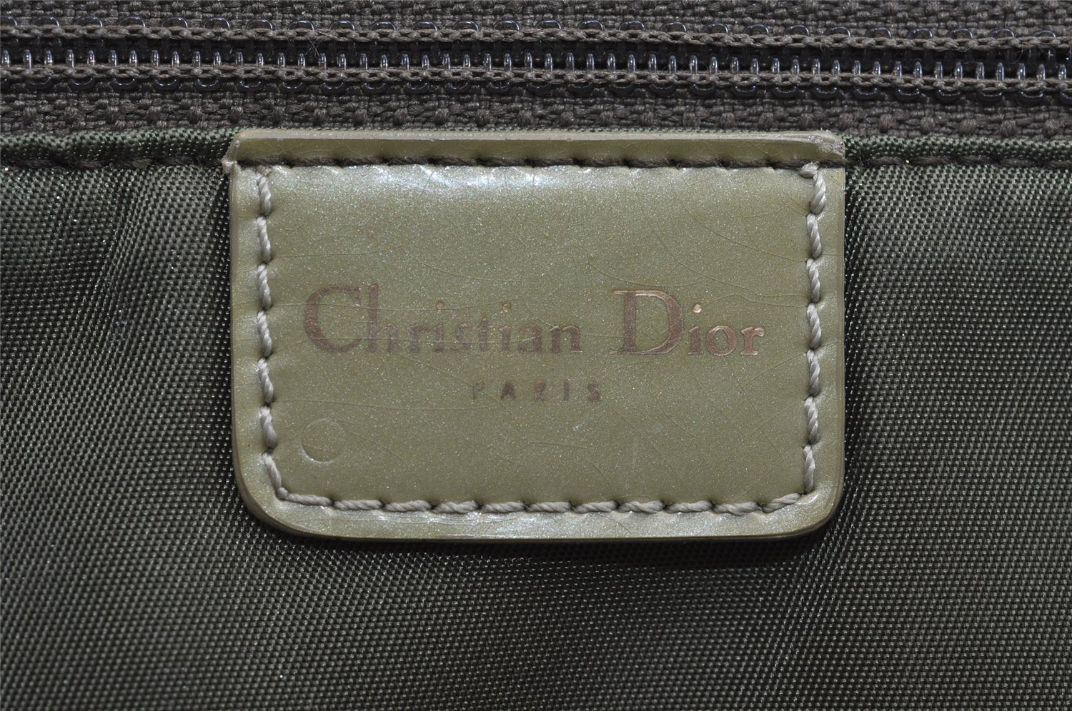 Authentic Christian Dior Maris Pearl Shoulder Bag Unborn Calf Leather Pink 4876J