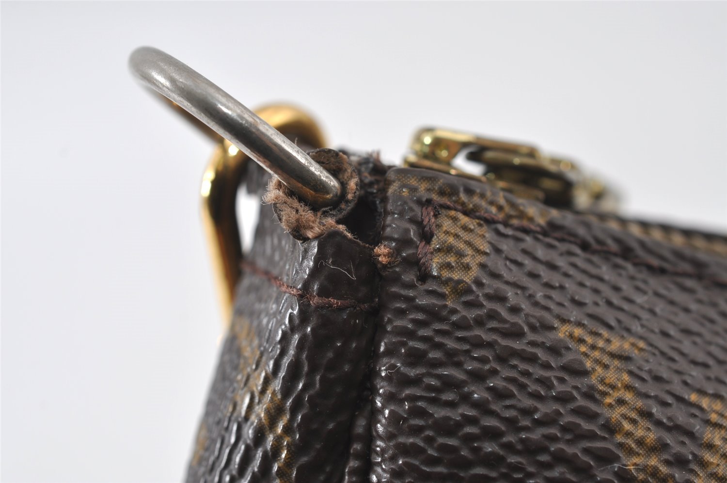 Authentic Louis Vuitton Monogram Pochette Accessoires Pouch M51980 LV 4877I