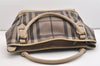 Authentic BURBERRY Vintage Check Shoulder Tote Bag PVC Leather Beige 4877J