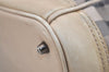 Authentic BURBERRY Vintage Check Shoulder Tote Bag PVC Leather Beige 4877J