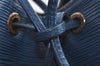 Authentic Louis Vuitton Epi Noe Shoulder Drawstring Bag Blue M44005 LV 4878I