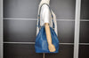 Authentic Louis Vuitton Epi Noe Shoulder Drawstring Bag Blue M44005 LV 4878I
