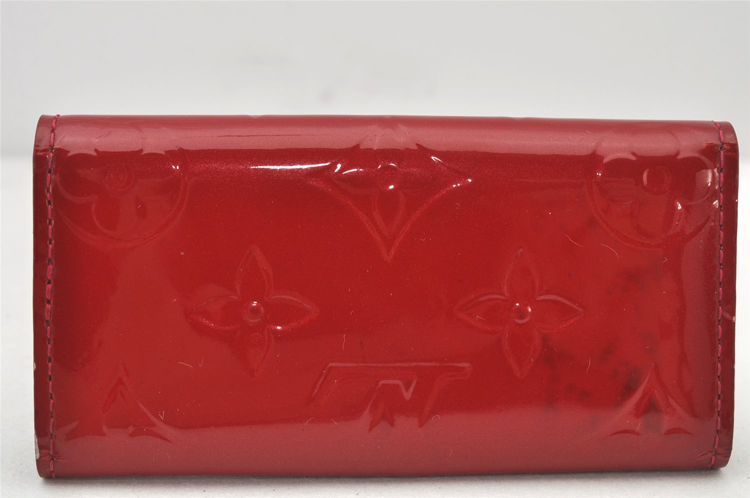 Authentic Louis Vuitton Vernis Multicles 4 Four Hooks Key Case M91976 Red 4879K