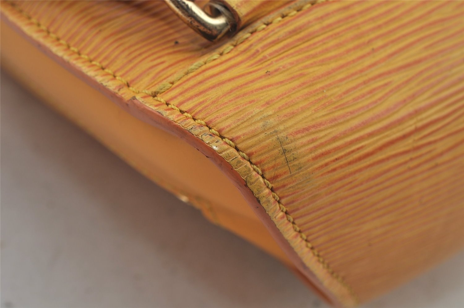 Authentic Louis Vuitton Epi Mabillon Backpack Yellow M52239 LV 4884J