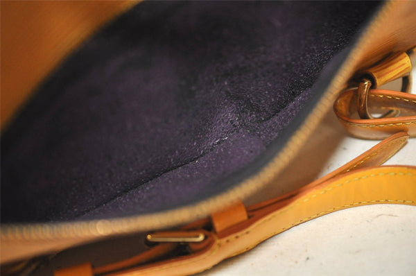 Authentic Louis Vuitton Epi Mabillon Backpack Yellow M52239 LV 4884J