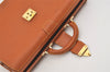 Authentic Louis Vuitton Epi Serviette Fermoir Briefcase Brown M54358 LV 4886J