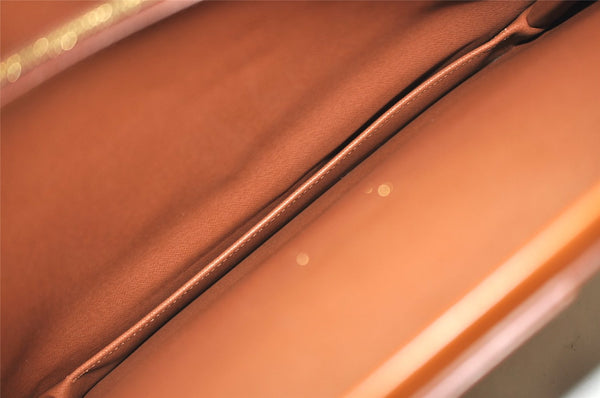 Authentic Louis Vuitton Epi Serviette Fermoir Briefcase Brown M54358 LV 4886J