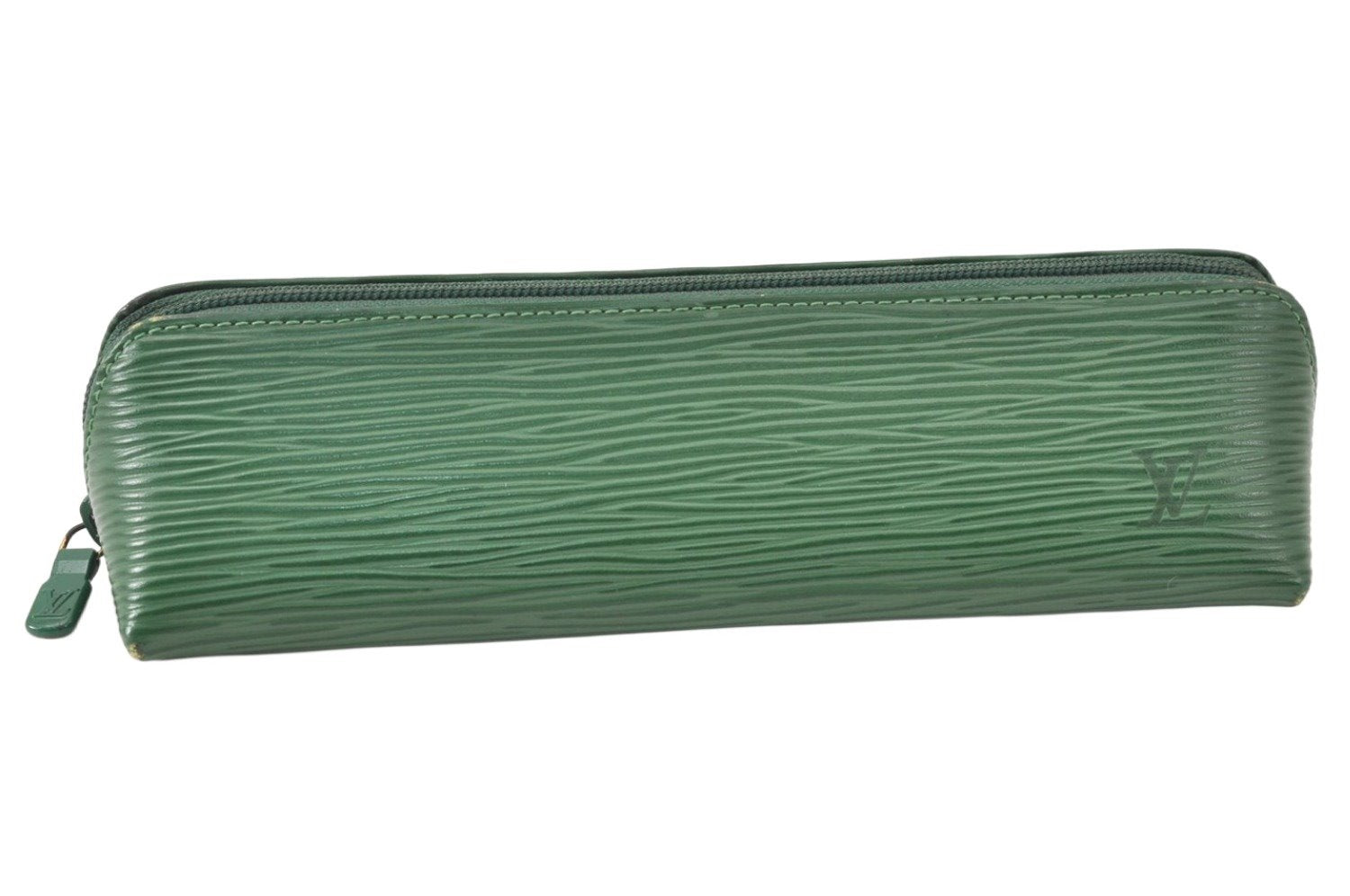 Auth Louis Vuitton Epi Trousse Crayon Pen Case Pouch Green M56544 Junk 4886K