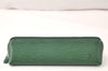 Auth Louis Vuitton Epi Trousse Crayon Pen Case Pouch Green M56544 Junk 4886K