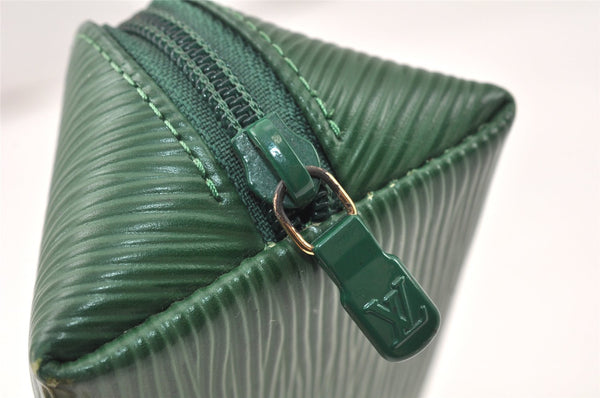 Auth Louis Vuitton Epi Trousse Crayon Pen Case Pouch Green M56544 Junk 4886K