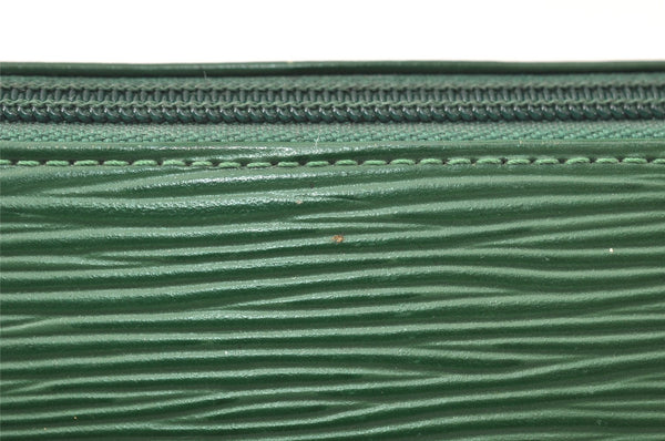 Auth Louis Vuitton Epi Trousse Crayon Pen Case Pouch Green M56544 Junk 4886K