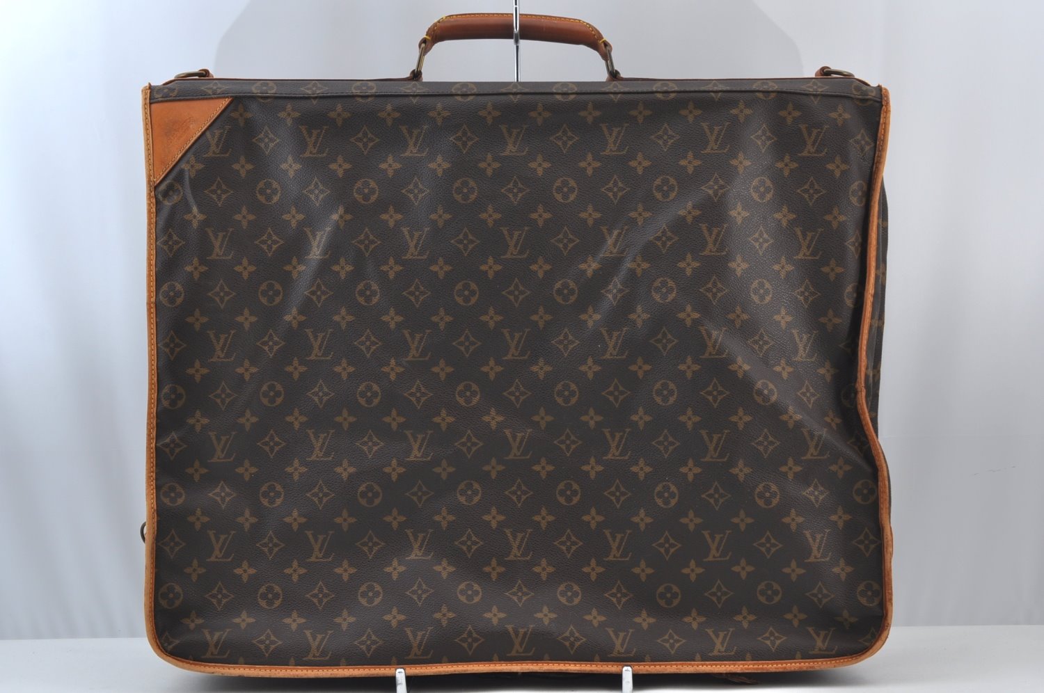 Auth Louis Vuitton Monogram Portable Cabine Garment Bag Hangers Travel LV 4888J