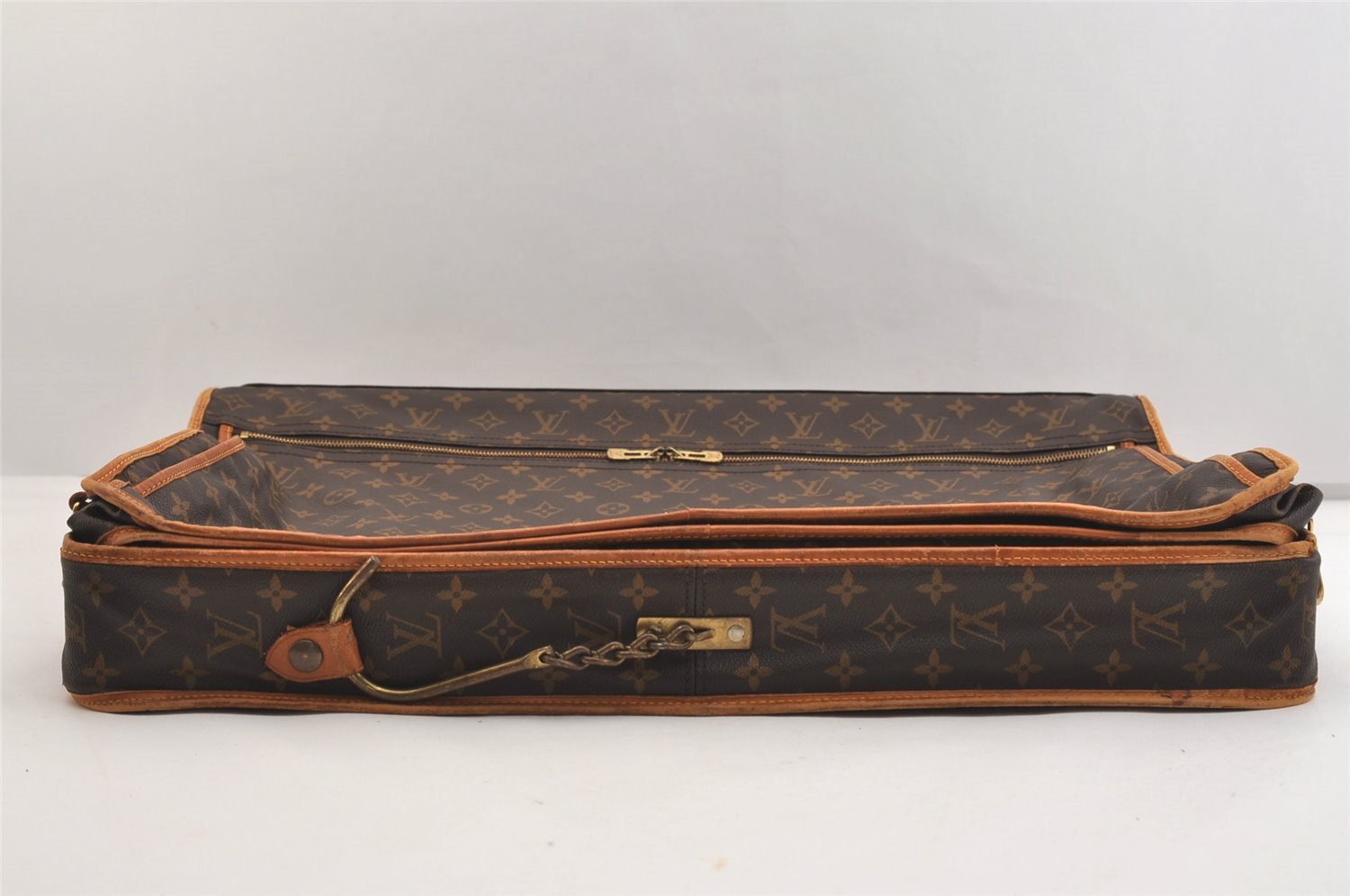 Auth Louis Vuitton Monogram Portable Cabine Garment Bag Hangers Travel LV 4888J