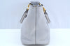 Authentic MIU MIU Leather 2Way Shoulder Crossbody Hand Tote Bag Light Gray 4889H